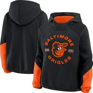 FANATICS Women's Fanatics Black Baltimore Orioles Oversized Time to Win Pullover Hoodie