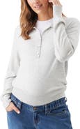 Ripe Maternity Piper Polo Maternity/Nursing Knit Sweater