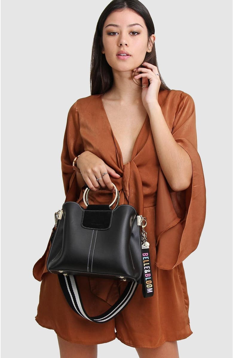 Belle & Bloom Twilight Leather Cross Body Bag, Alternate, color, Black