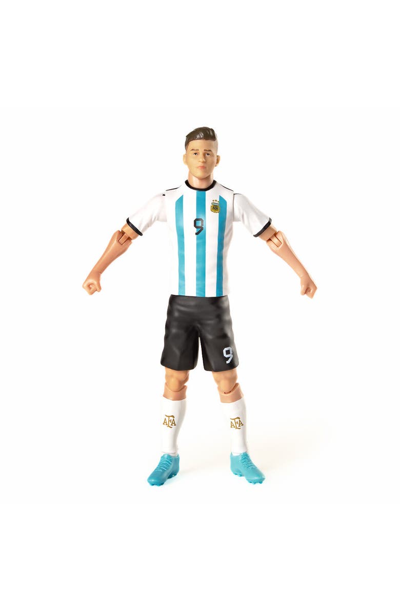 Banbo Toys SOCKERS Argentina AFA Julian Alvarez 8" Collectible Soccer Action Figure, Alternate, color, Blue