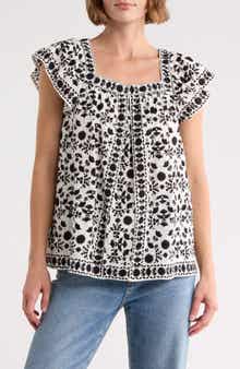 MAX STUDIO Flutter Sleeve Top