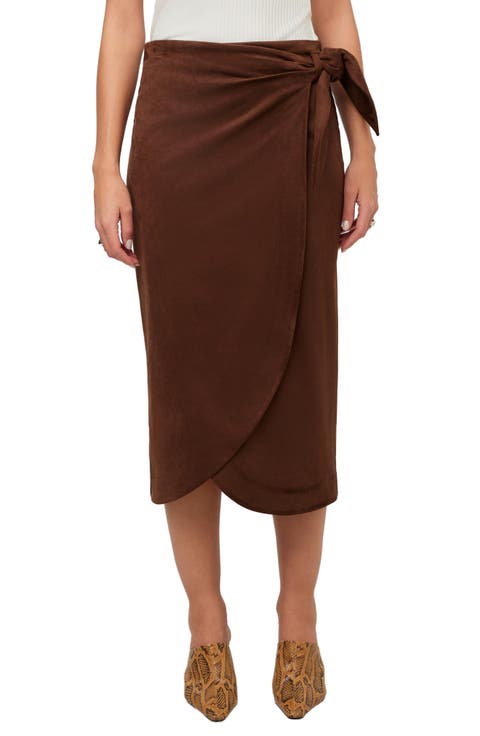 Penelope Wrap Midi Skirt