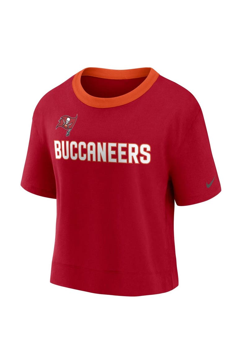 Women's Nike Red Tampa Bay Buccaneers High Hip Fashion Cropped Top, Alternate, color, Red