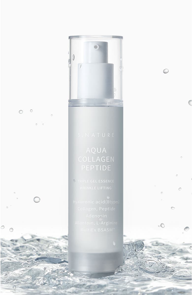 S.NATURE AQUA COLLAGEN PEPTIDE TRIPLE GEL ESSENCE, 50ml, Alternate, color, NO COLOR