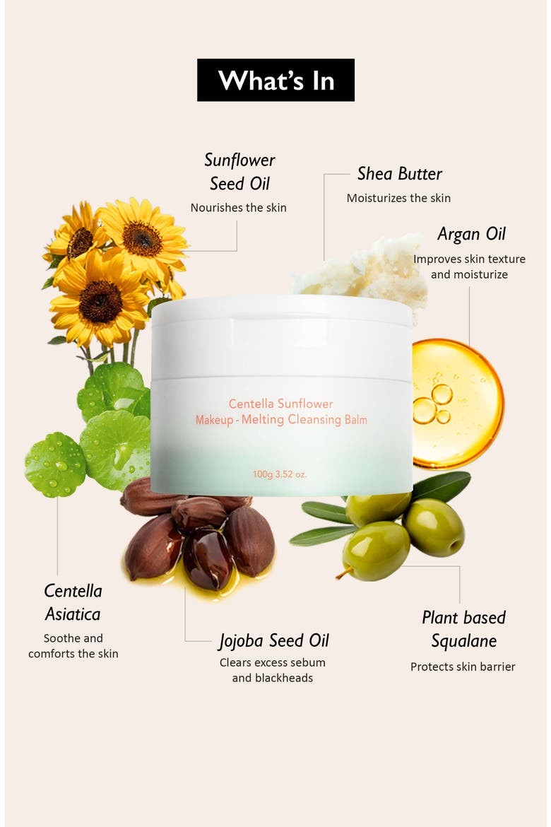 Centella Sunflower Makeup-Melting Cleansing Balm, Alternate, color, None