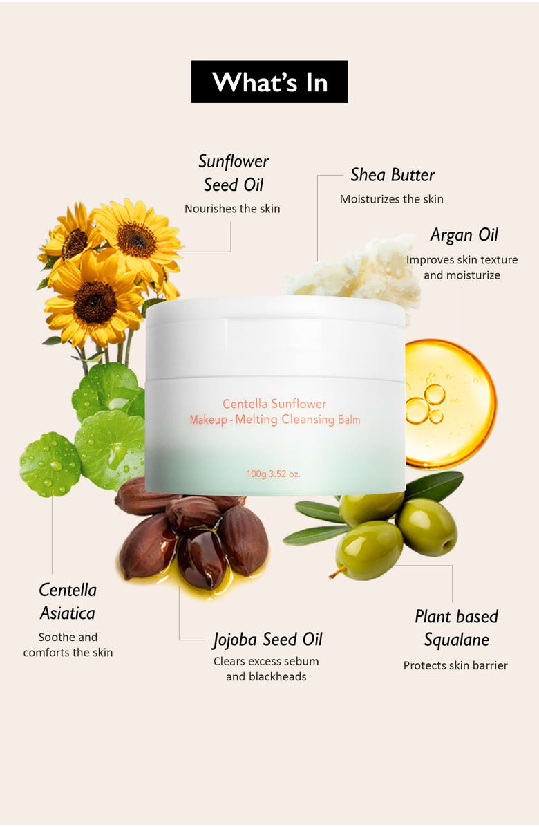 haruharu wonder Centella Sunflower Makeup-Melting Cleansing Balm, Alternate, color, NO COLOR