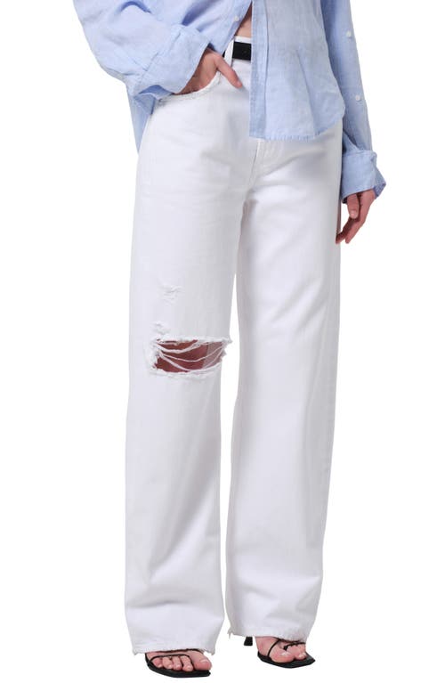 Citizen Of Humanity Ayla High Rise Baggy Pants In Zinc In Zinc (white)