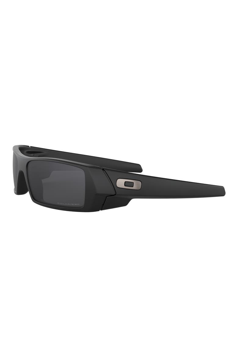 Gascan® 60mm Polarized Rectangular Sunglasses, Alternate, color, BLACK