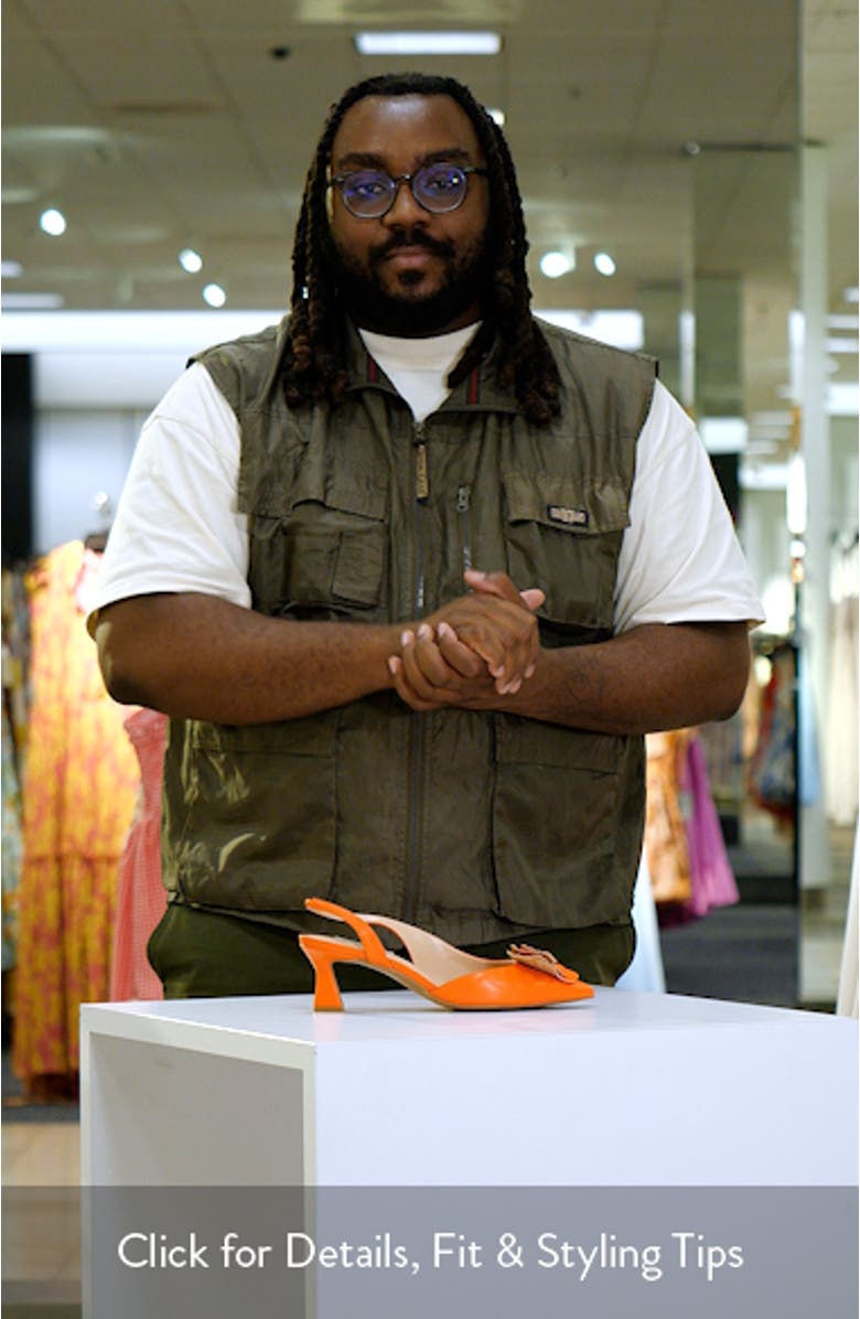 Alias Slingback Half d'Orsay Pointed Toe Pump, sales video thumbnail