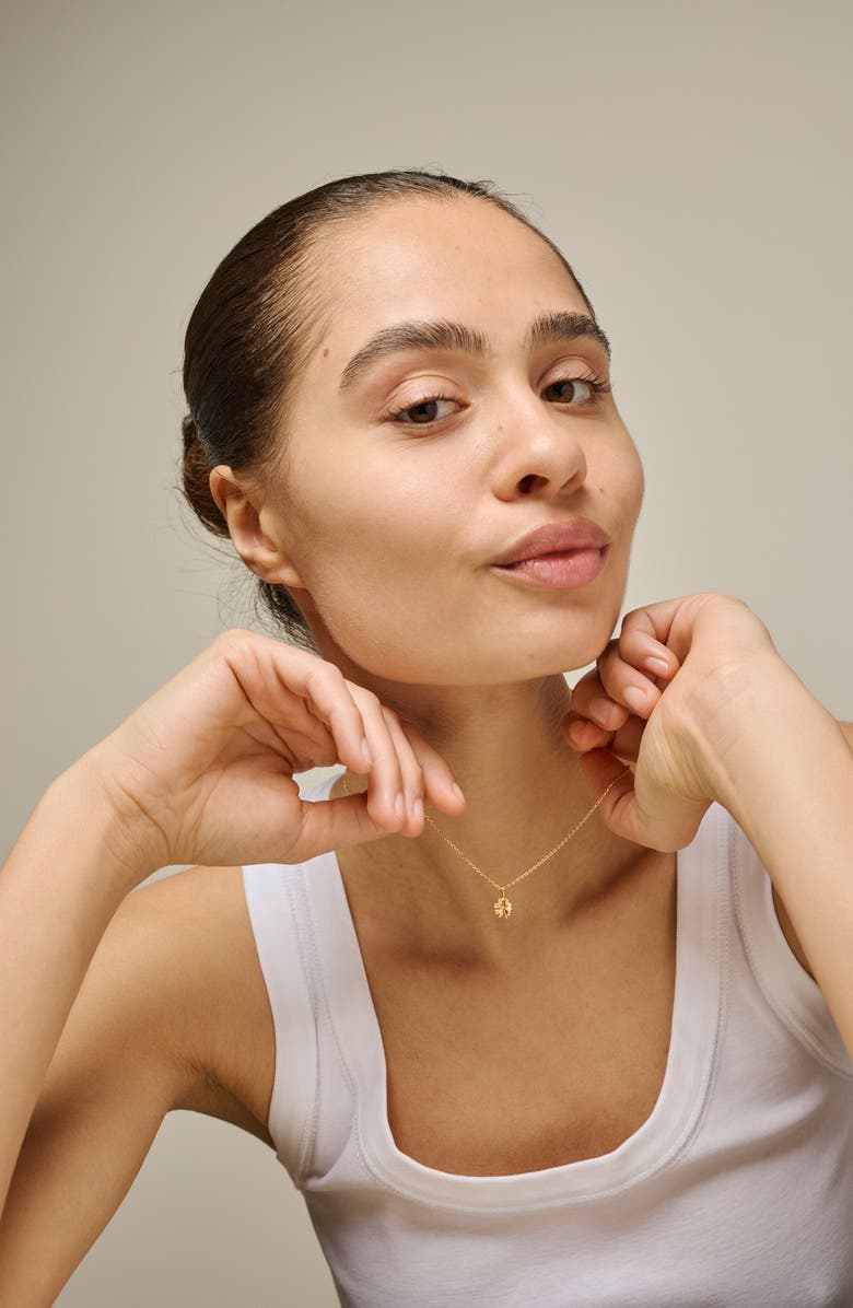 ENAMEL Copenhagen Four-Leaf Clover Necklace, Alternate, color, Gold