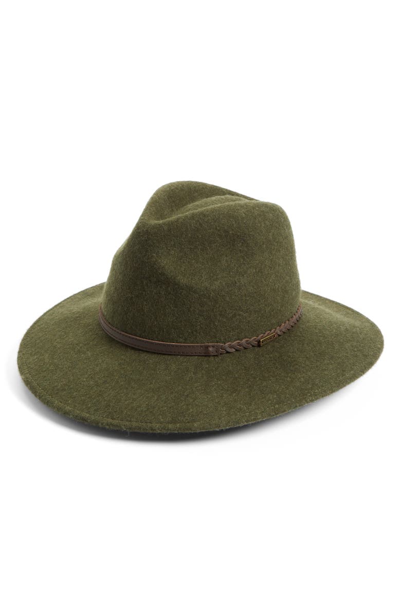 Barbour Tack Felted Wool Fedora, Main, color, 