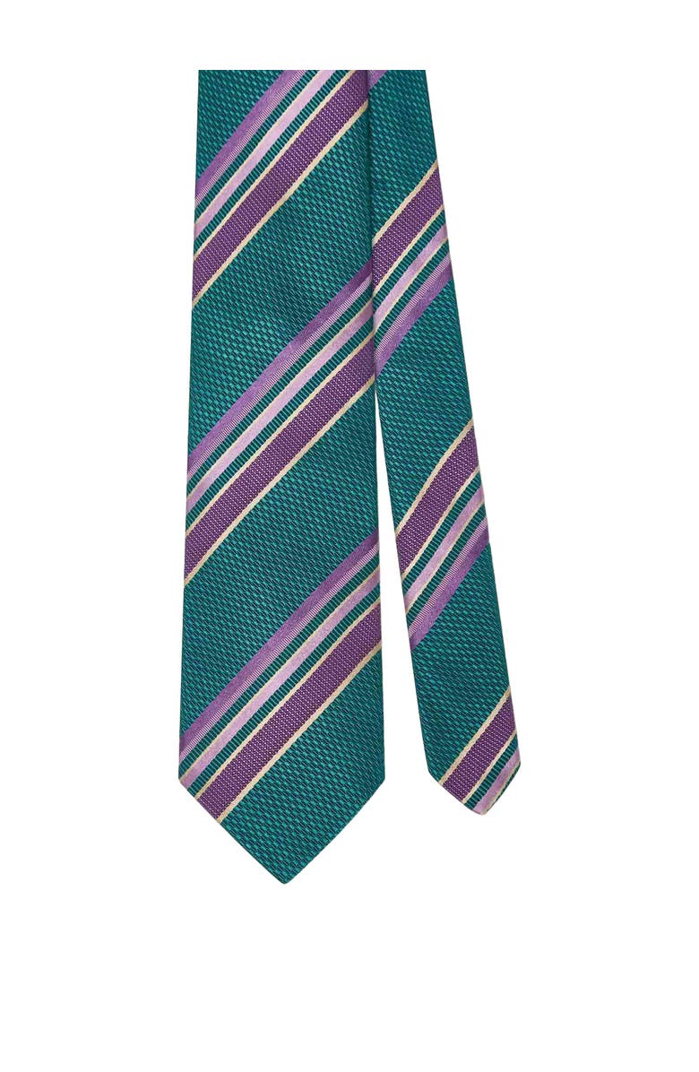 Robert Talbott Robert Multi Stripe Basket Weave Best of Class Necktie, Main, color, 