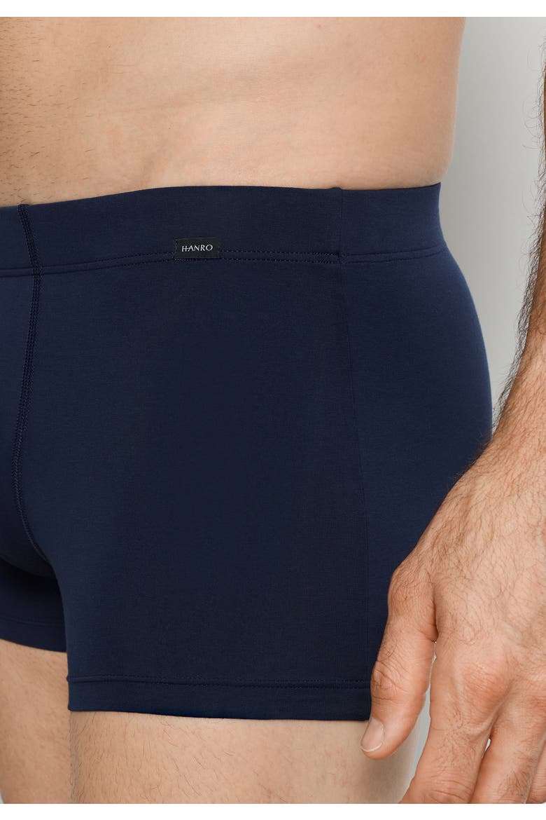 Cotton Essentials 2-Pack Cotton Boxer Briefs With Covered Waistband, Alternate, color, Deep Navy/ Deep Navy