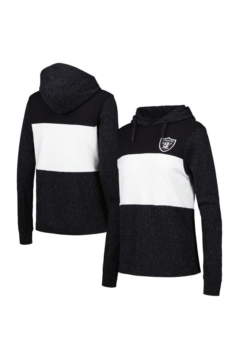 Women's Antigua Black Las Vegas Raiders Wicket Pullover Hoodie, Main, color, Black