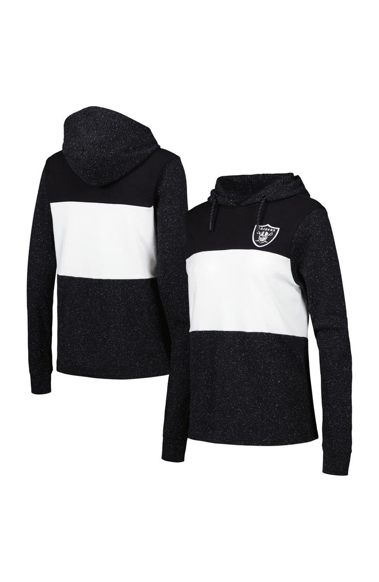 ANTIGUA Women's Antigua Black Las Vegas Raiders Wicket Pullover Hoodie, Main, color,