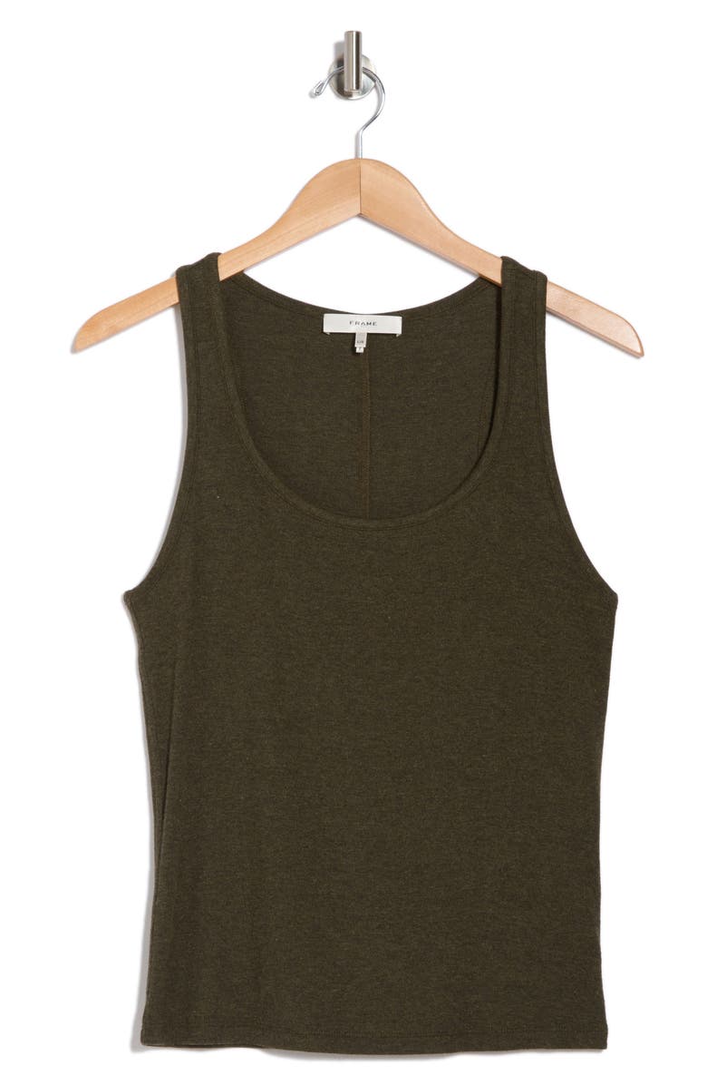 FRAME Rib Scoop Neck Tank Top, Alternate, color,