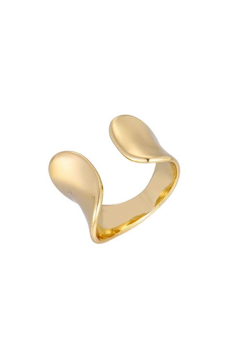 18K Gold Plated Open Band Ring
