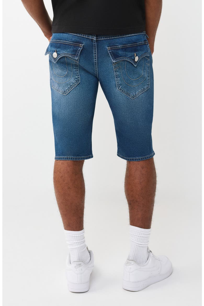 Ricky Straight Leg Denim Shorts, Alternate, color, MEDIUM BLAZE