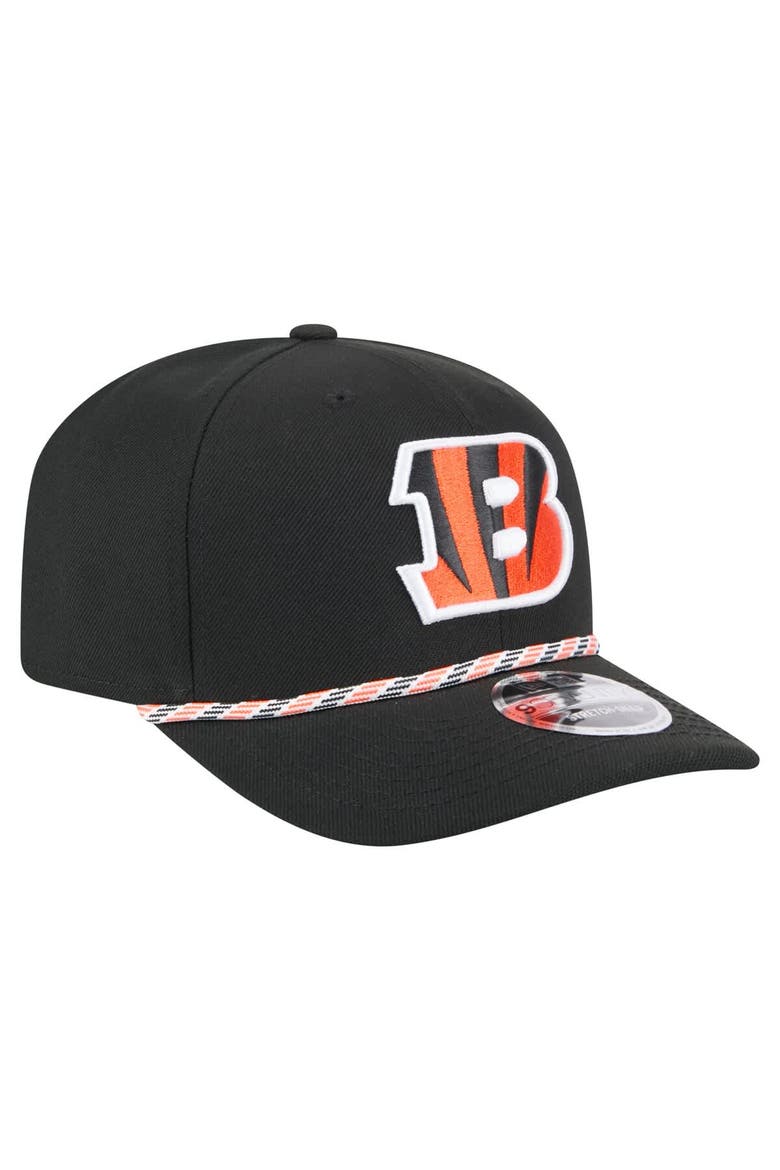 Men's New Era Black Cincinnati Bengals Gameday Multi Rope 9SEVENTY Stretch-Snap Hat, Alternate, color, Black
