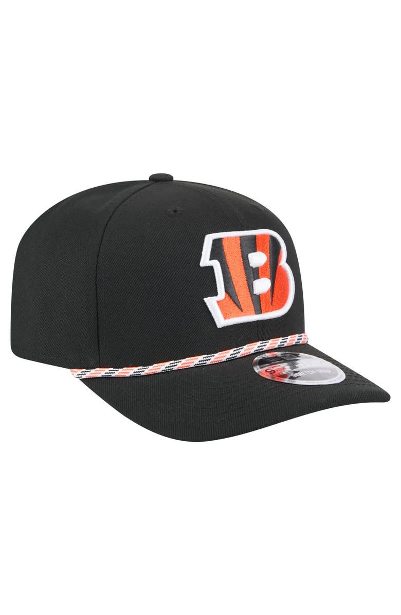 New Era Men's New Era Black Cincinnati Bengals Gameday Multi Rope 9SEVENTY Stretch-Snap Hat, Alternate, color, Black