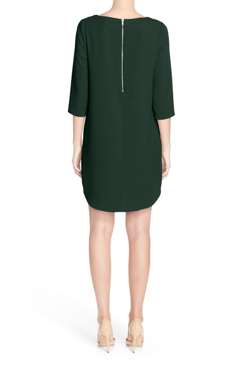 BB Dakota Jazlyn Crepe Shift Dress, Alternate, color, HUNTER