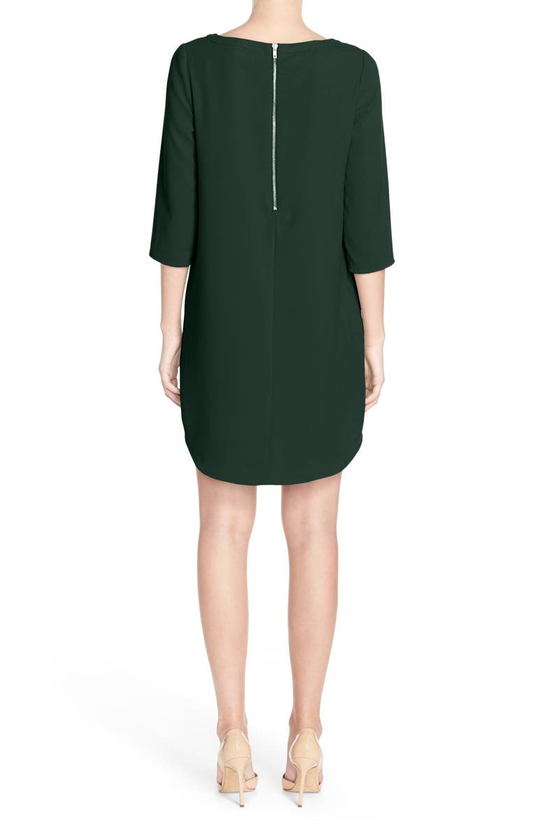 BB Dakota by Steve Madden BB Dakota Jazlyn Crepe Shift Dress, Alternate, color, Hunter