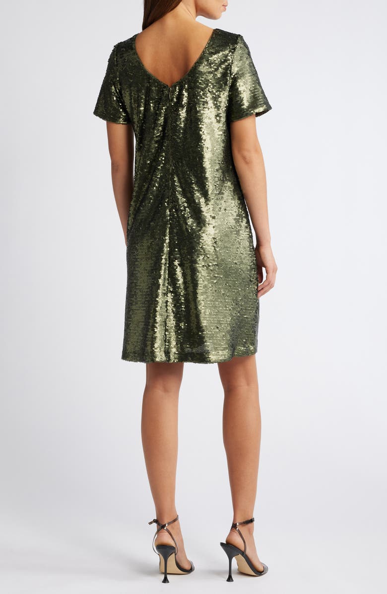 Anne Klein Sequin T-Shirt Dress, Alternate, color,
