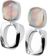 Ippolita Polished Rock Candy Long Oval & Large Frame Sterling Silver Drop Earrings