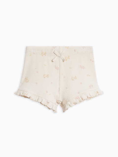 Organic Lydia Ribbed Shorts (Toddler & Little Kids)