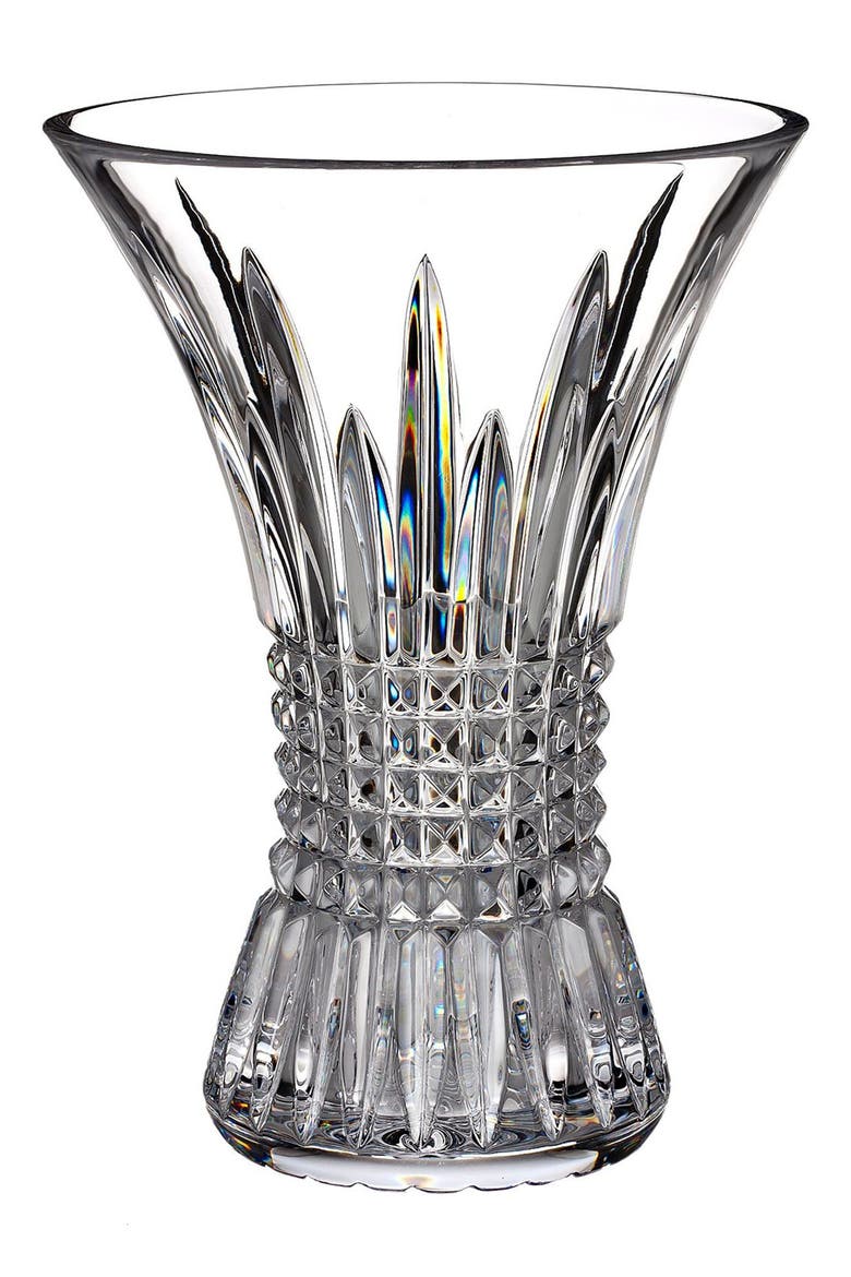 Lismore Diamond Lead Crystal Vase, Main, color, CLEAR