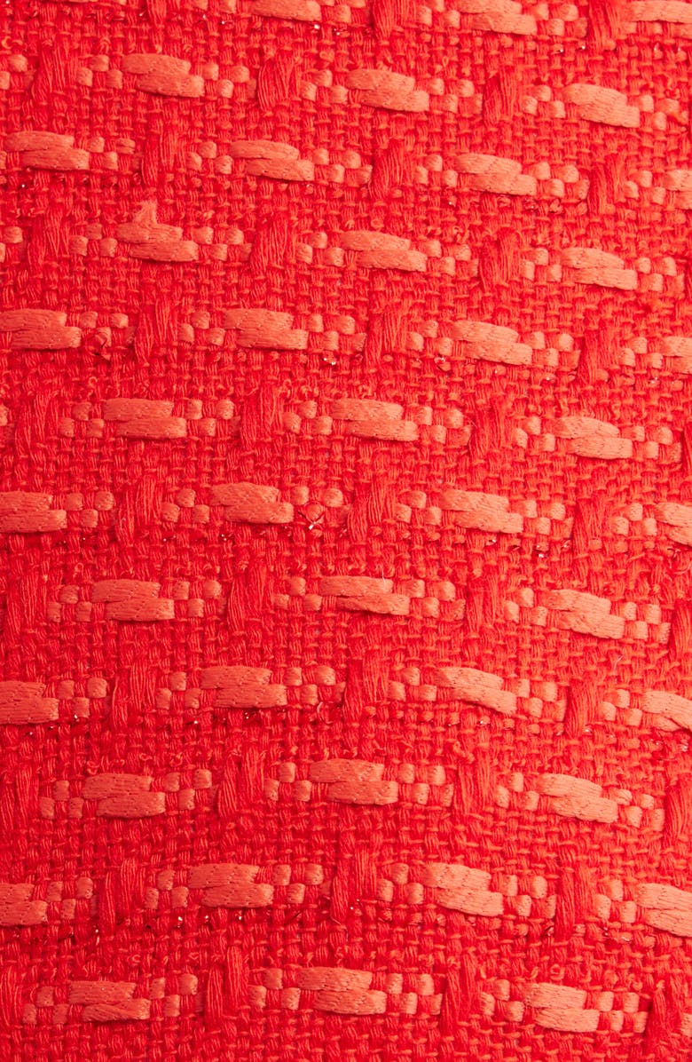 Elie Tahari The Marlena Metallic Tweed Jacket, Alternate, color, Poppy Glow Tweed