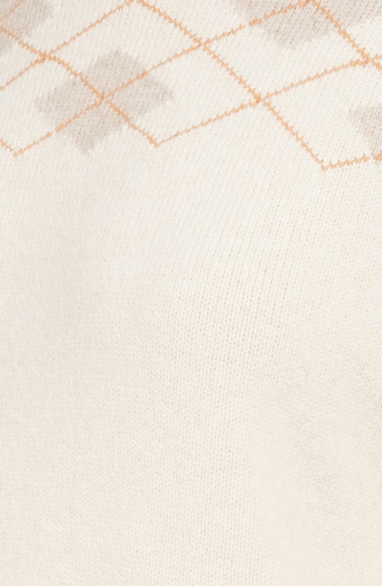 Chloé Argyle Oversize High/Low Wool & Cashmere Sweater, Alternate, color, 