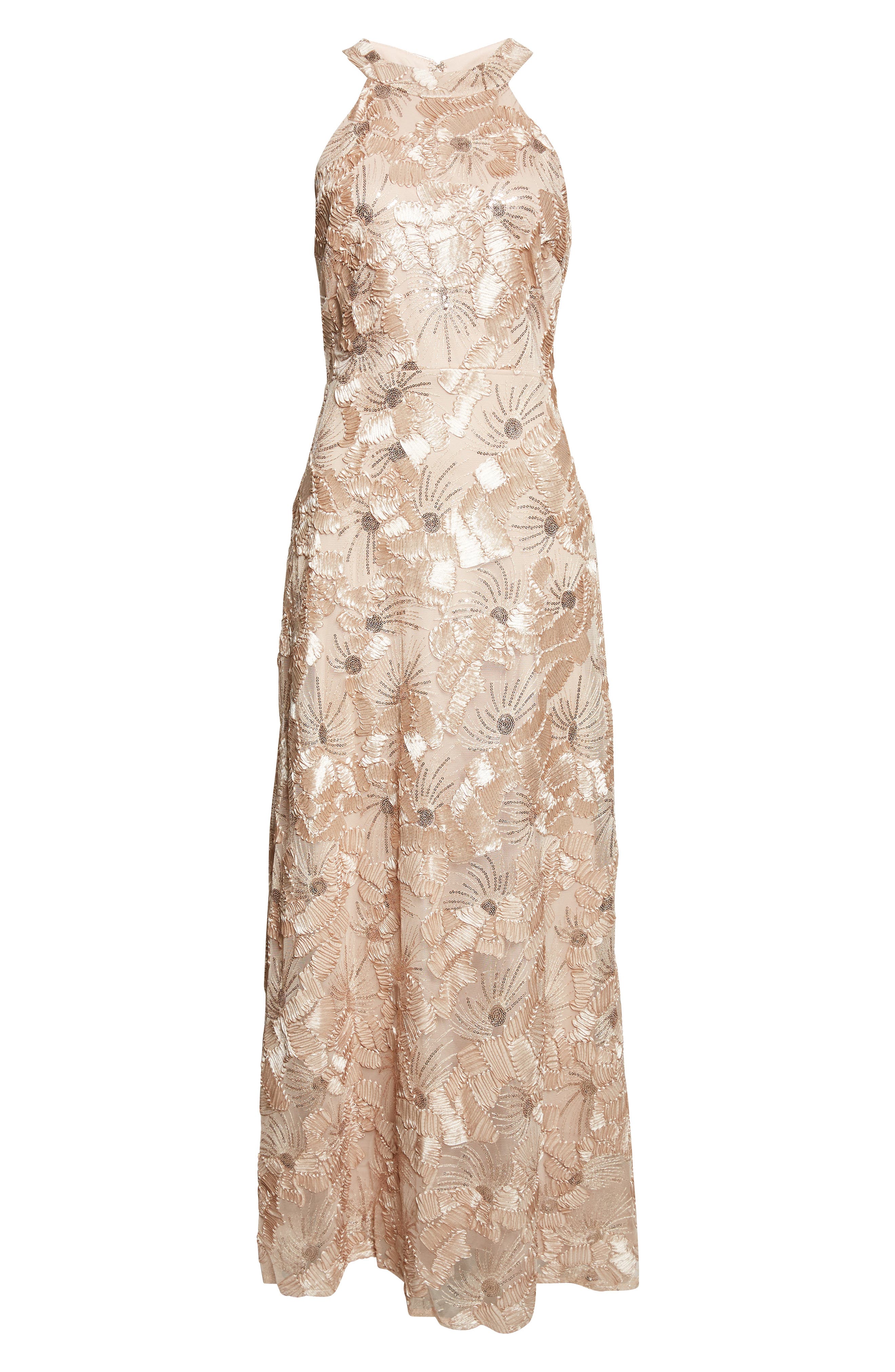 betsy adam sequin dress Betsy & Adam Women's Sequin Collared Long Dress - Pine