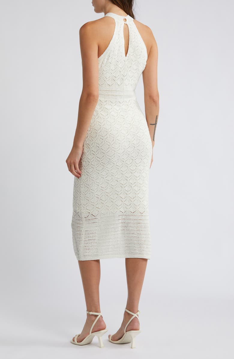 Luxely Fern Sleeveless Sweater Dress, Alternate, color, Antique White