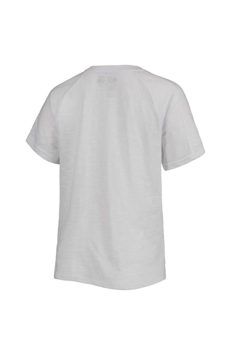 CONCEPTS SPORT Women's Concepts Sport Charcoal/White Vegas Golden Knights Resurgence Slub Burnout Raglan T-Shirt & Joggers Sleep Set, Alternate, color, 