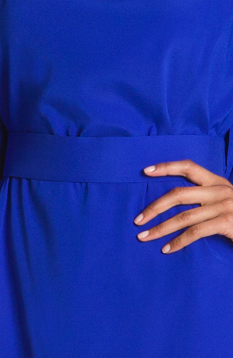 Suzi Chin for Maggy Boutique Tie Waist Silk Dress, Alternate, color,