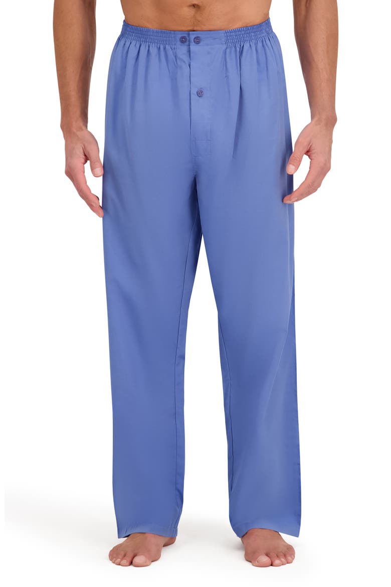 Classic Woven Pajamas, Alternate, color, BLUE