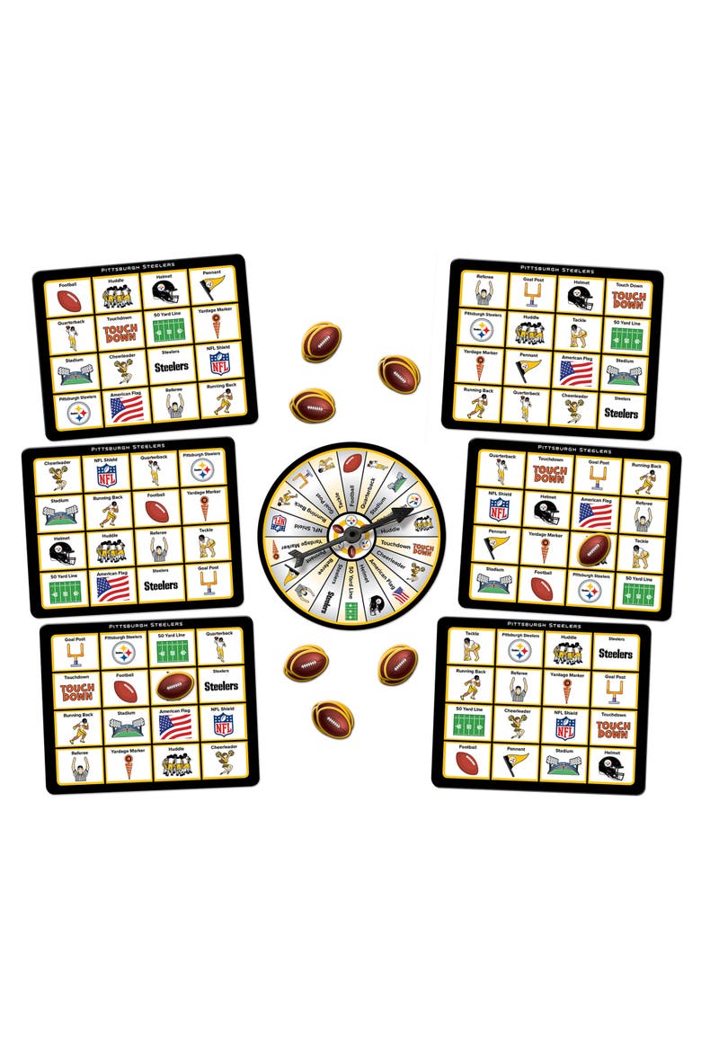 Pittsburgh Steelers NFL Bingo Game, Alternate, color, Multicolor