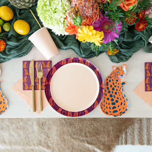Jollity & Co Jungle Animals Jaguar Dessert Plates In Assorted Pre-pack