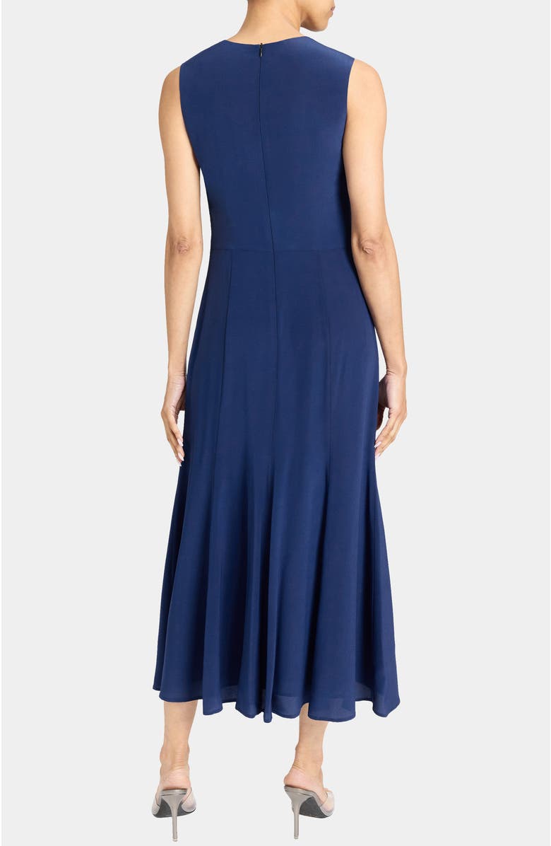 Santorelli ROSALIA Sleeveless Midi Dress in Silk Crepe de Chine, Alternate, color,