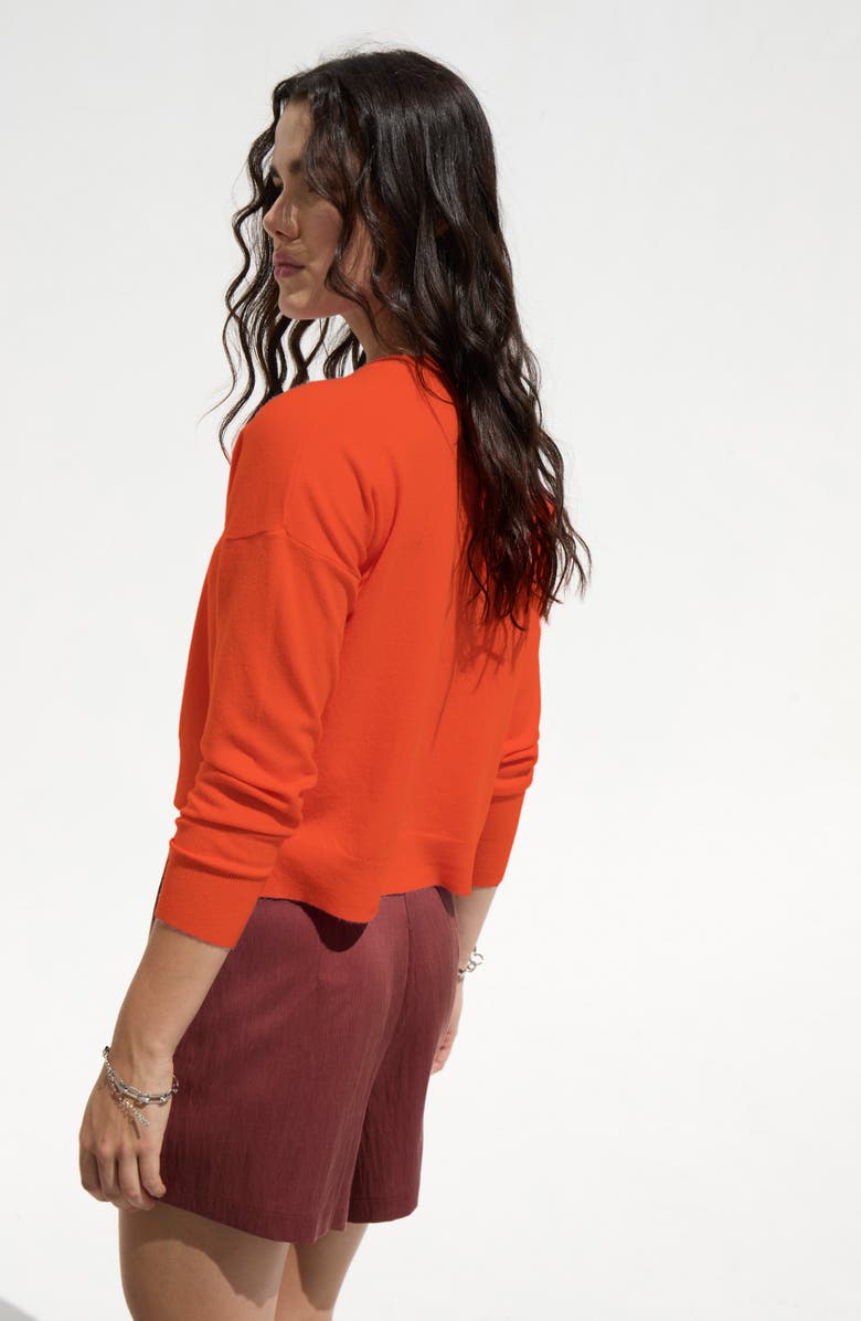 DELUC Polly Crewneck Sweater, Alternate, color, Red