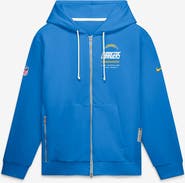 Nike Men's Nike Powder Blue Los Angeles Chargers Sideline Standard Issue Quarterback Scramble Dri-FIT Full-Zip Hoodie