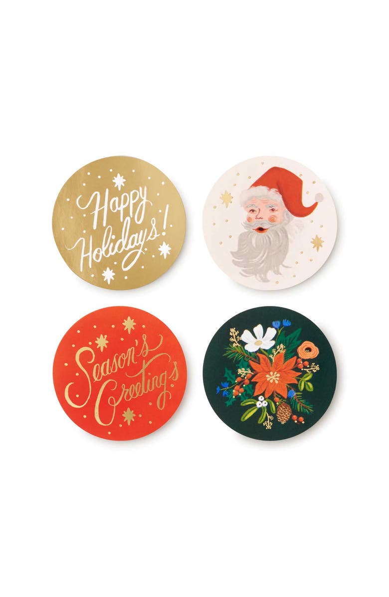 Rifle Paper Co. Holiday Envelope Seals, Alternate, color,