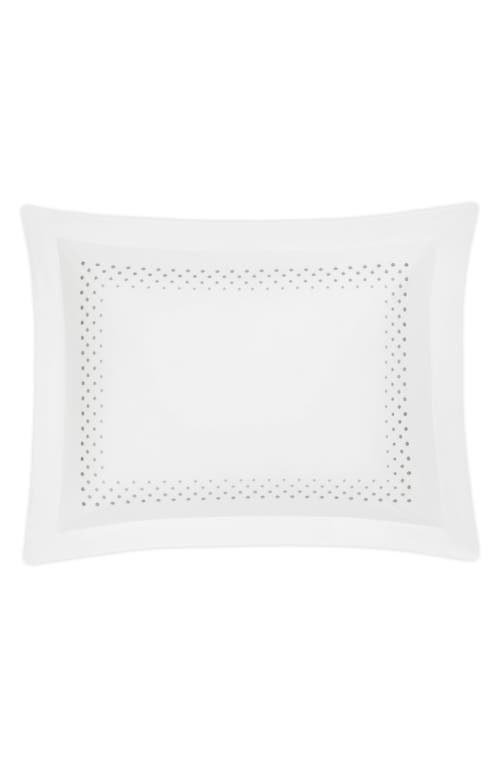 Matouk Dorothy 600 Thread Count Sham In Silver Ombre