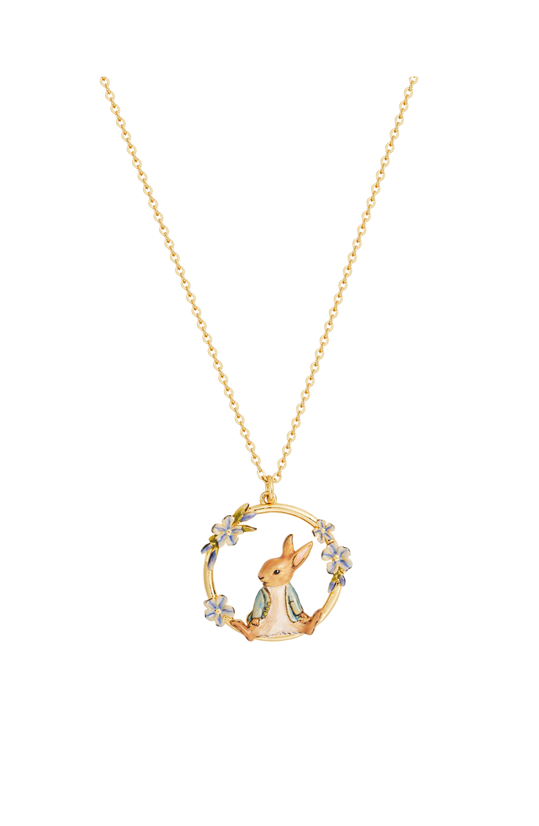 Fable England x Peter Rabbit Forget Me Not Necklace, Main, color, Gold