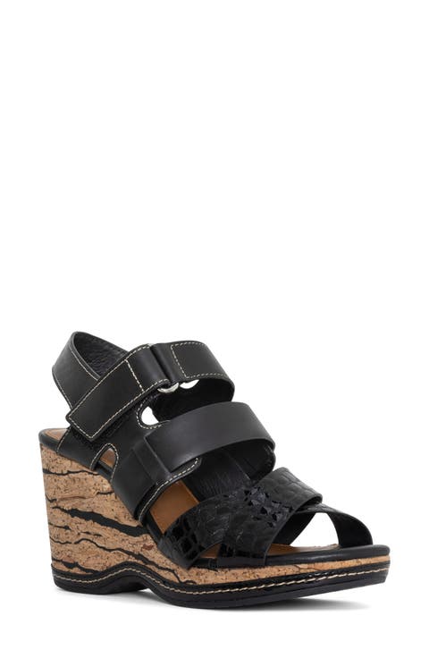 Strappy Wedge Sandal (Women)