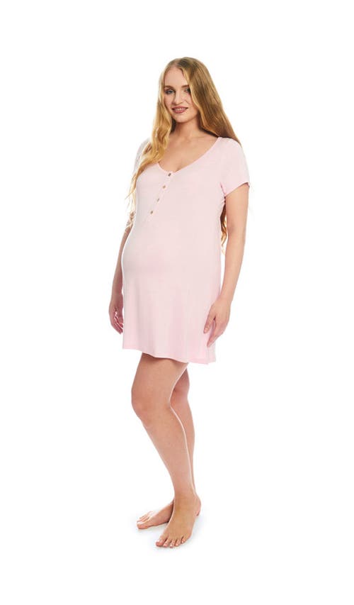 Everly Grey Carolyn During & After 4-piece Maternity/nursing Sleep Set For Mom & Baby In Neutral