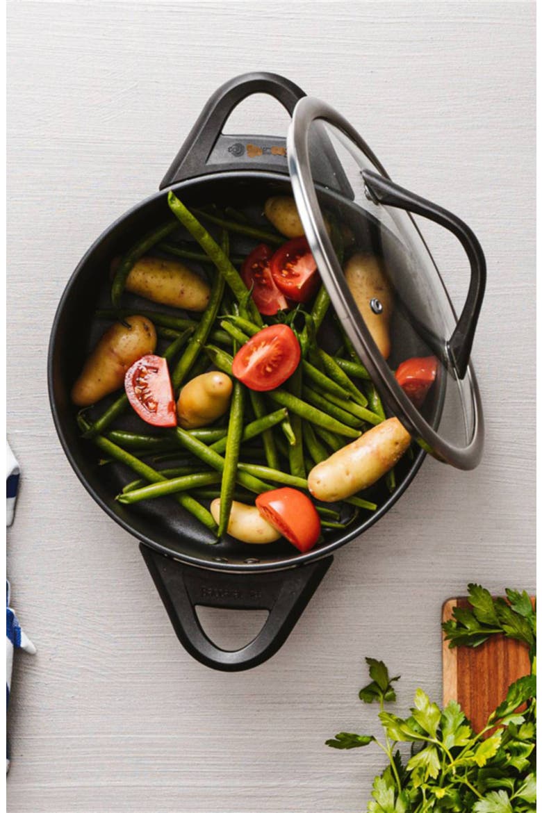 iD3® Casserole with Lid 9.5", Alternate, color, BLACK