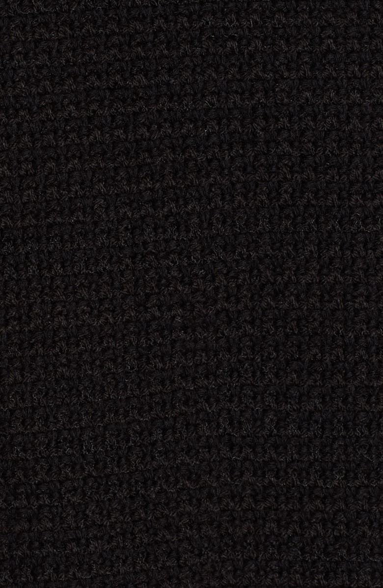 NIC+ZOE Fringe Mix Knit Jacket, Alternate, color, Black Onyx