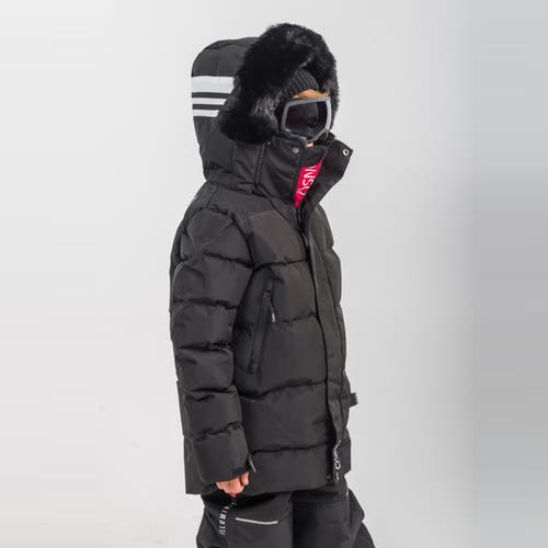 Ösno Rafa Luxury Snowsuit Jacket And Snowpant In Black